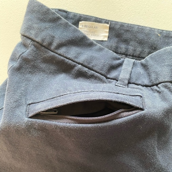 GAP SIGNATURE SKINNY ANKLE NAVY BLUE PANTS SIZE 8 - Picture 2 of 8